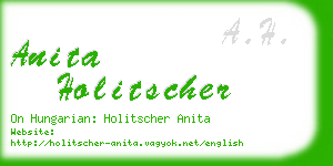 anita holitscher business card